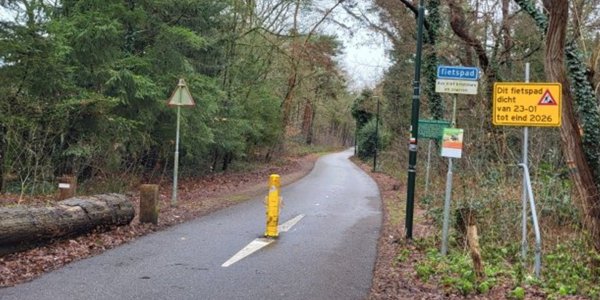 Foto: Omleiding fietspad Oude Spoorbaan