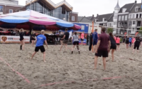 Beach volleybal op de Markt te Bladel