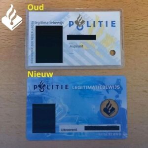 het nieuwe legitimatiebewijs van de politie