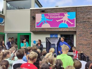 Luuk de Jong op basisschool De Heiacker