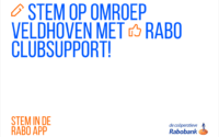 reclamebanner voor Rabobank clubsupport actie