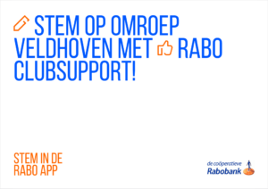 reclamebanner voor Rabobank clubsupport actie